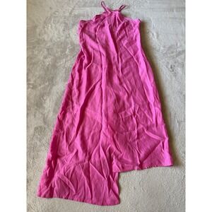 Topshop Pink Lyocell Halter Maxi Dress Sleeveless‎ Party Dress US 6